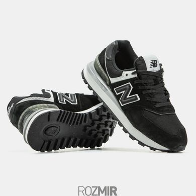Мужские кроссовки New Balance 574 Gore-Tex Термо "Black/White"