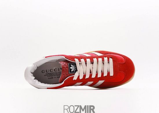 Кросівки Gucci x adidas Gazelle Red Velvete