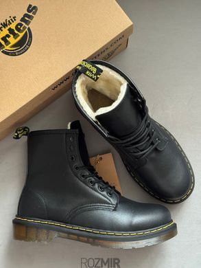 Зимние ботинки Dr. Martens 1460 Black с мехом