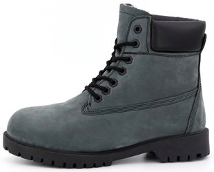 Зимние ботинки Timberland Winter "Dark Grey/Black" с мехом