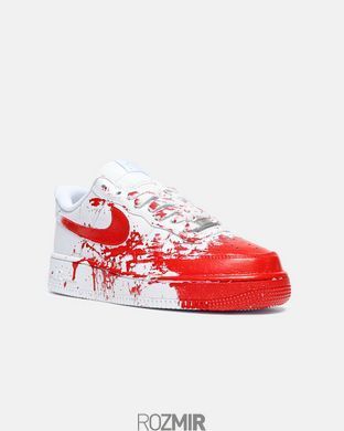 Кроссовки Nike Air Force 1 Custom Blood White Red