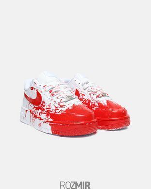 Кроссовки Nike Air Force 1 Custom Blood White Red