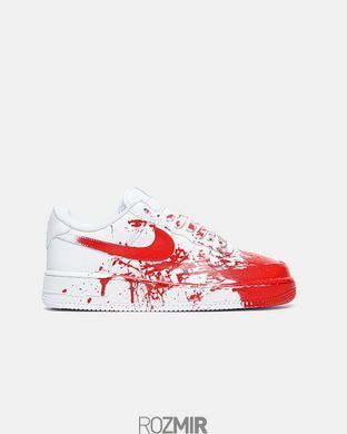 Кроссовки Nike Air Force 1 Custom Blood White Red
