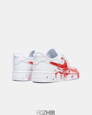 Кроссовки Nike Air Force 1 Custom Blood White Red