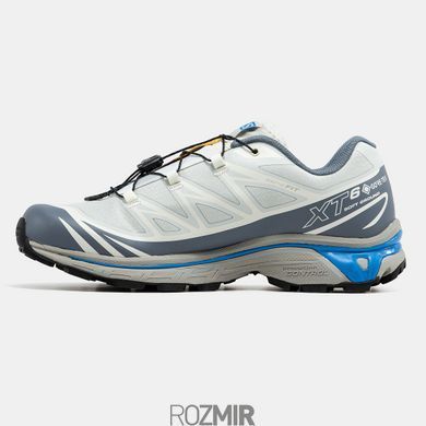 Мужские кроссовки Salomon XT- 6 Soft Ground Gore-Tex "White/Grey/Blue/Black"