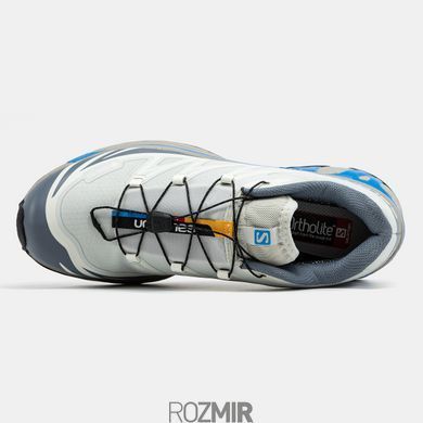Мужские кроссовки Salomon XT- 6 Soft Ground Gore-Tex "White/Grey/Blue/Black"