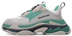 Жіночі кросівки Balenciaga Triple S "Grey/Mint"