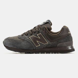 Мужские кроссовки New Balance 574 Gore-Tex Термо "Brown/Gray"