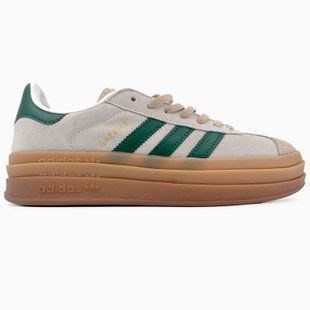 Женские кроссовки adidas Gazelle Bold "Beighe/Green"
