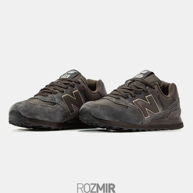 Мужские кроссовки New Balance 574 Gore-Tex Термо "Brown/Gray"