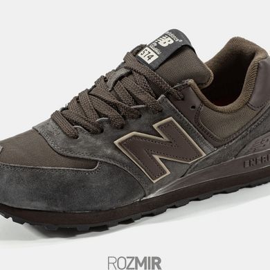 Мужские кроссовки New Balance 574 Gore-Tex Термо "Brown/Gray"
