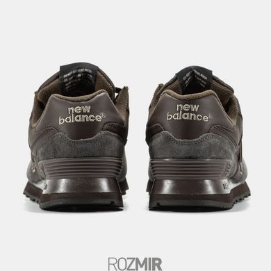 Мужские кроссовки New Balance 574 Gore-Tex Термо "Brown/Gray"