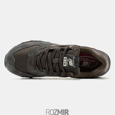 Мужские кроссовки New Balance 574 Gore-Tex Термо "Brown/Gray"