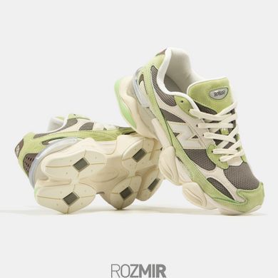 Женские кроссовки New Balance 9060R "Dry Lime/Thunder Brown"
