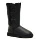Женские угги UGG Bailey Button Triplet Leather "Black", 36