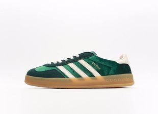 Кроссовки Gucci x adidas Gazelle Green Velvete