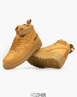 Зимові кросівки Nike Air Force 1 Gore-Tex Boot "Flax/Gum Light Brown"