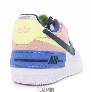Кросівки Nike Air Force 1 Shadow "Photon Dust/Royal Pulse-Barely Volt"