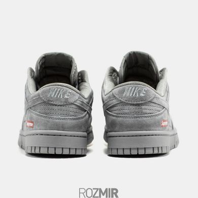 Кросівки Supreme x Nike Dunk Low Grey