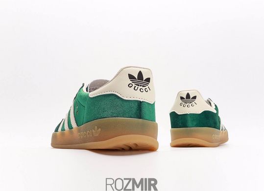 Кроссовки Gucci x adidas Gazelle Green Velvete
