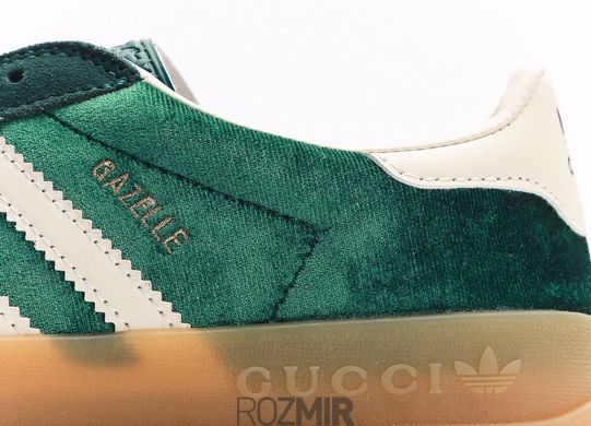 Кросівки Gucci x adidas Gazelle Green Velvete
