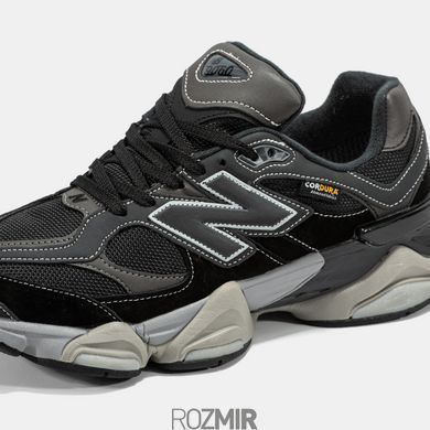 Мужские кроссовки New Balance 9060 Cordura Термо "Black/Grey"