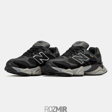 Мужские кроссовки New Balance 9060 Cordura Термо "Black/Grey"