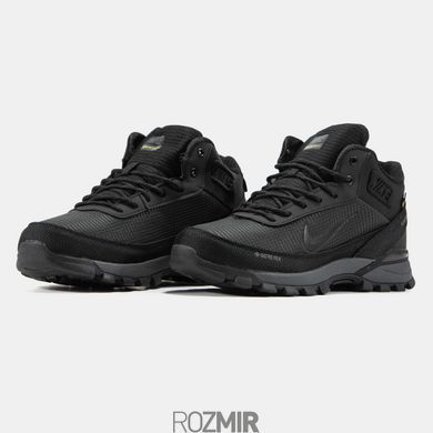 Зимние мужские кроссовки Nike Rivah Gore-Tex "Black/Grey" с мехом