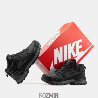 Зимние мужские кроссовки Nike Rivah Gore-Tex "Black/Grey" с мехом