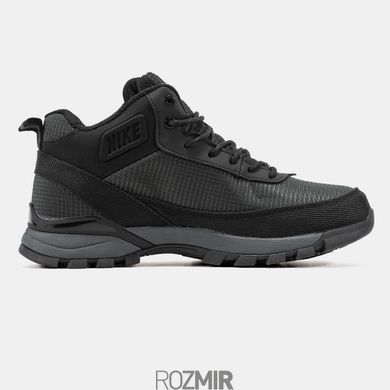 Зимние мужские кроссовки Nike Rivah Gore-Tex "Black/Grey" с мехом