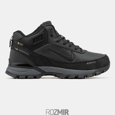 Зимние мужские кроссовки Nike Rivah Gore-Tex "Black/Grey" с мехом
