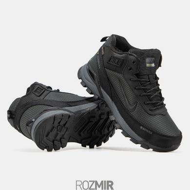 Зимние мужские кроссовки Nike Rivah Gore-Tex "Black/Grey" с мехом