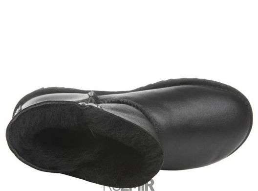 Жіночі уггі UGG Mini Bailey Button Bling Leather "Black"