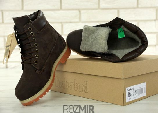 Зимние ботинки Timberland Classic 6 inch Winter "Brown" с мехом