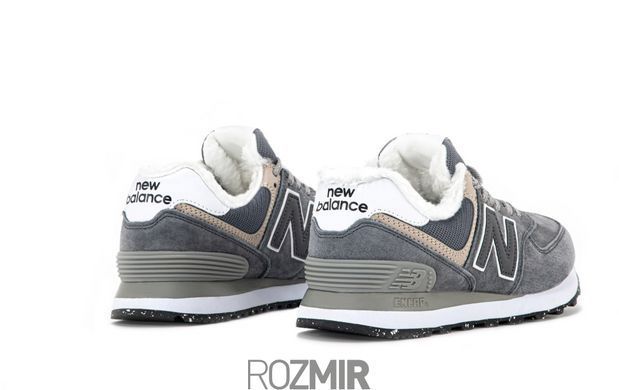 Зимові кросівки New Balance 574 Winter Fur "Grey" з хутром