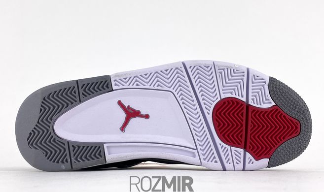 Кроссовки Air Jordan 4 Retro "Black/Grey-Red"
