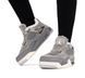 Зимние кроссовки Air Jordan 4 Retro "Grey/White" с мехом