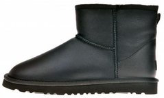 Угги UGG Classic Mini Leather Boots "Black"