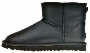 Уггі UGG Classic Mini Leather Boots "Black"