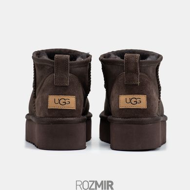 Угги UGG Classic Ultra Mini Platform "Chocolate"