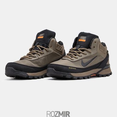 Зимние мужские кроссовки Nike Rivah Gore-Tex "Brown/Orange/Black" с мехом