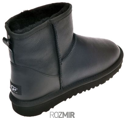 Угги UGG Classic Mini Leather Boots "Black"