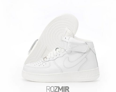 Зимові кросівки Nike Air Force 1 High Leather Winter "White" з хутром