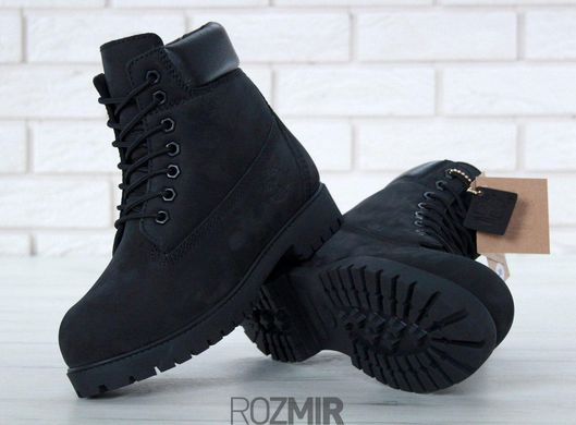 Жіночі черевики Timberland Winter "Black" з хутром