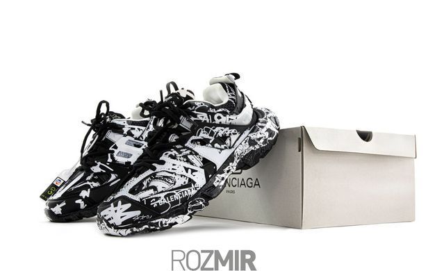 Balenciaga Track 'Graffiti - Black White'