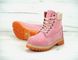 Женские ботинки Timberland Classic 6 inch Winter "Pink" с мехом