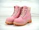 Женские ботинки Timberland Classic 6 inch Winter "Pink" с мехом