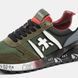 Чоловічі кросівки Premiata Lander "Green/Grey/Black/White/Red"
