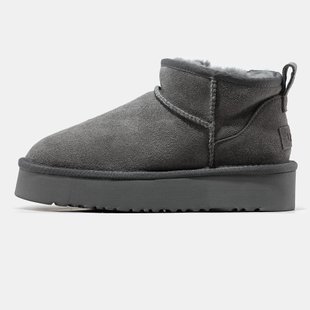 Угги UGG Classic Ultra Mini Platform "Grey"