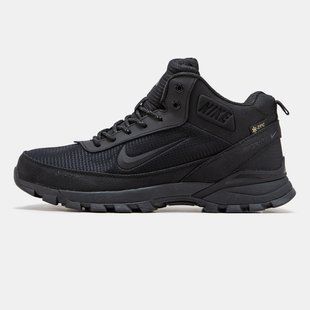 Зимние мужские кроссовки Nike Rivah Gore-Tex "Total Black" с мехом